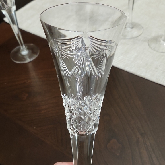 4 WATERFORD CRYSTAL Champagne flutes in excellent, unused condition! - Picture 4 of 11
